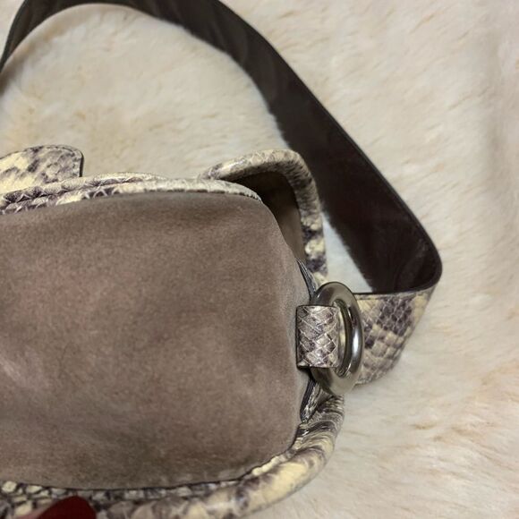 Michael Kors Brown and Snake Print Crossbody Bag - Picture 3 of 9